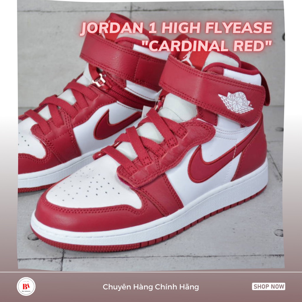*HÀNG CHÍNH HÃNG* Giày Jordan 1 High Flyease "Cardinal Red"
