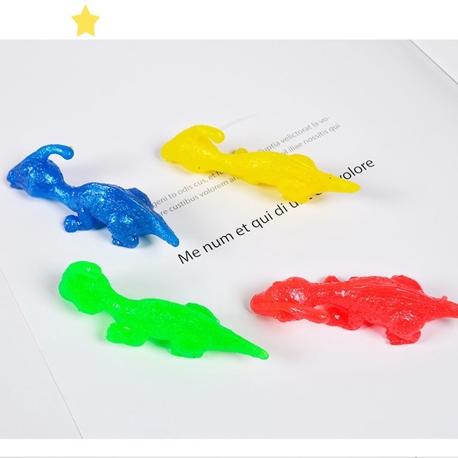 Khủng long đeo tay bắn dính tường Đồ Chơi Ná Dính Tường Hình Gà Tây Chiên Vui Nhộn