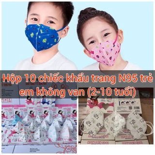 Hộp 10 Chiếc Khẩu trang N95 Trẻ Em không van 5 lớp kháng khuẩn