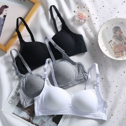 Áo ngực nữ không gọng mút mỏng học sinh, áo lót đệm mỏng ôm ngực DOPICO A838