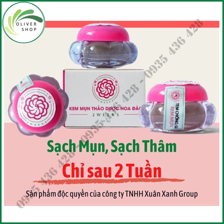 ⚡COMBO 2 HỘP⚡ Khử Mụn Sạch Thâm - Kem Thảo Dược Hoa Đào - Chiết Xuất Từ Thiên Nhiên - Chính Hãng 100%