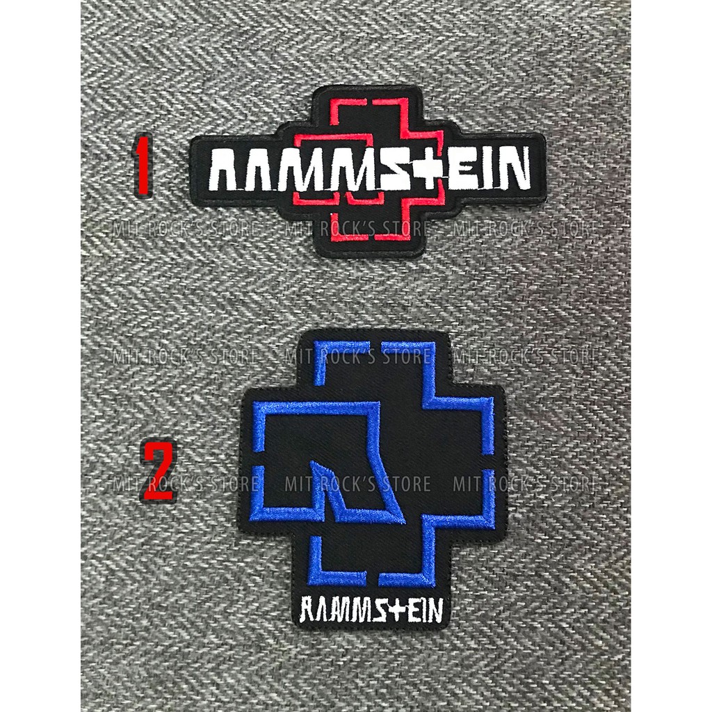Patch Rammstein - Hình ủi lên Quần, áo, ba lô, túi, nón…Hàng Thái Lan, đường chỉ may dày, xịn và đẹp.