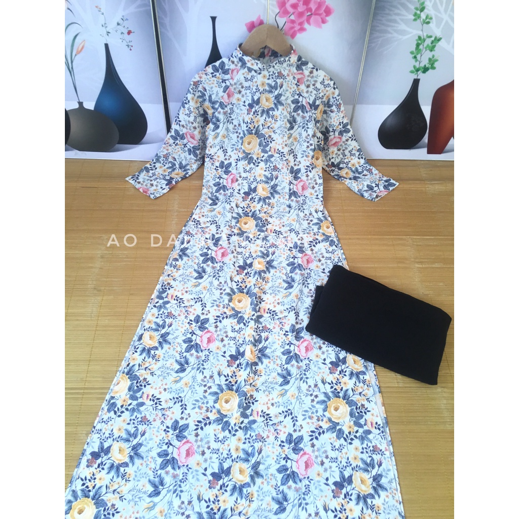 Áo dài truyền thống lụa Hà Cúc