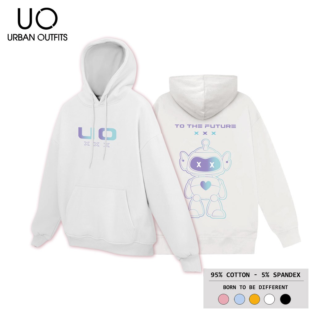 Áo Hoodie Nam Nữ Form Rộng URBAN OUTFITS In To The Future UO HOO02 Chui Đầu Thun Cotton Nỉ Local Brand | BigBuy360 - bigbuy360.vn