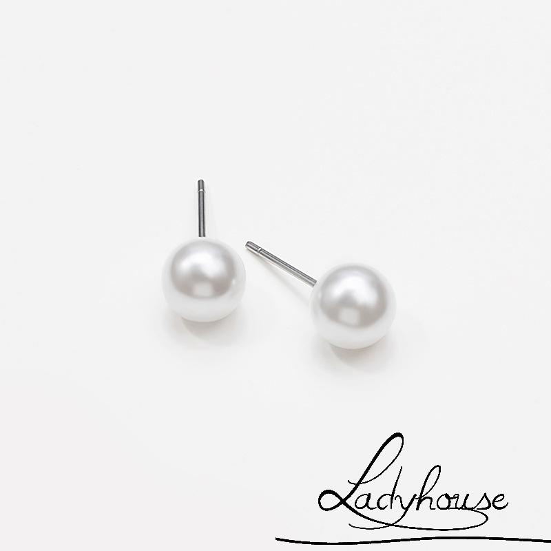 Bông tai đính ngọc trai nhân tạo thời trang dành cho nữ