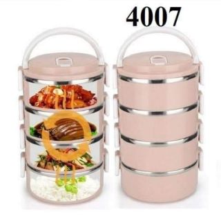 Cặp lồng cơm lúa mạch 4 tầng