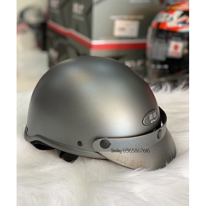 Nón nửa đầu MM trơn KM01