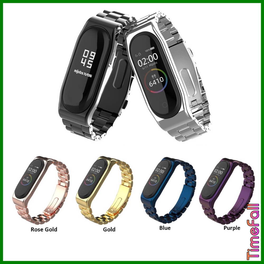 Dây đeo kim loại mắt to CLASSIC miband 4, MIBAND 3 chính hãng MIJOBS, dây đeo thay thế mi band 4, 3 CLASSIC (MIJOBS)