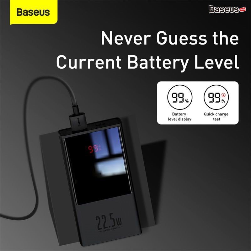 Pin sạc dự phòng siêu nhỏ gọn Baseus PPMN -B01 Super mini 20.000 mAh 22.5W