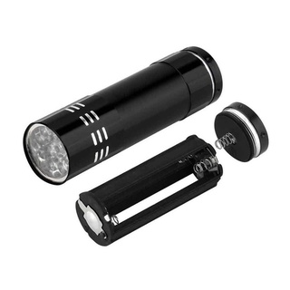 ★Ready Mini Aluminum Multifunction UV Ultra Violet 9 LED Flashlight Torch Light Lamp