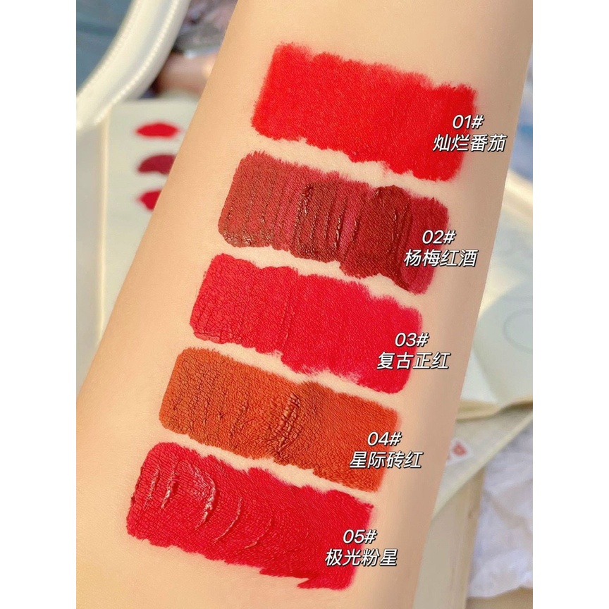 Set 5 cây son Ersgiqi đỏ tây