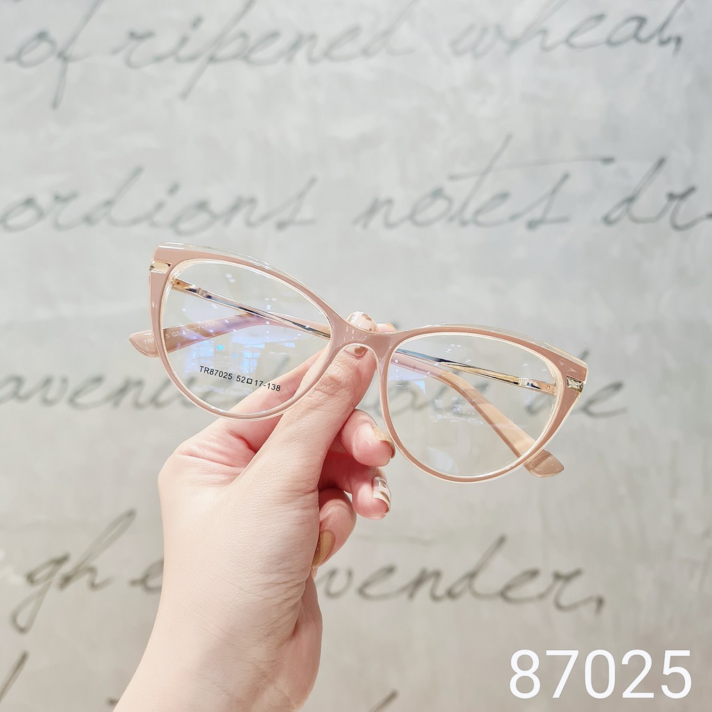 Gọng kính cận nữ Lilyeyewear mắt mèo chất liệu hợp kim không gỉ kiểu dáng thời trang 87025 | BigBuy360 - bigbuy360.vn
