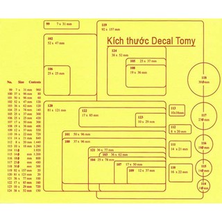 Decal dán nhãn A5 PC/Tomy (1 xấp/10tờ)