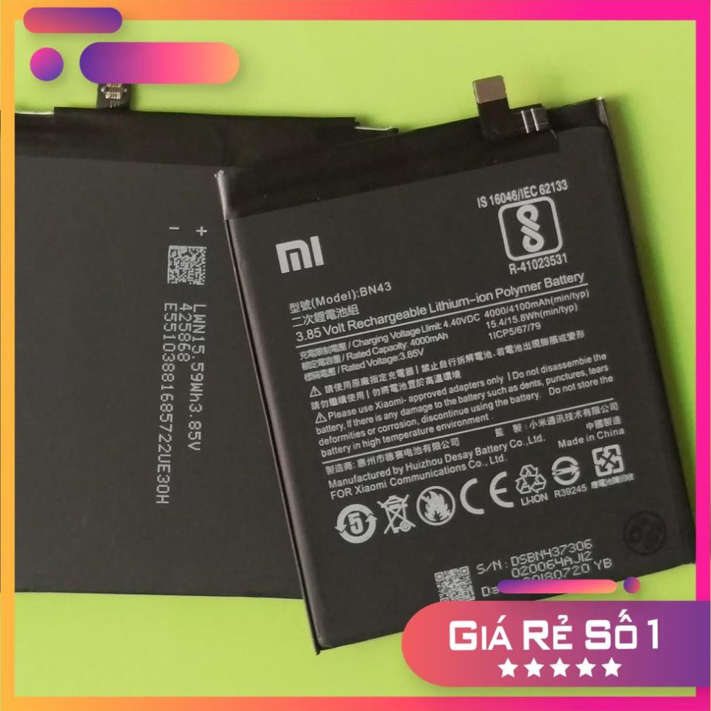 Sale giá rẻ Free ship  PIN ĐIỆN THOẠI ZIN XIAOMI REDMI NOTE 4X (BN43) PHIÊN BẢN 32GB - Bảo Hành Dài Lâu