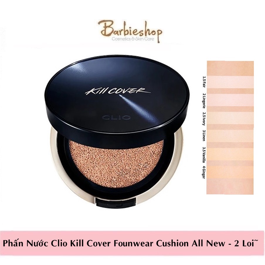 Phấn Nước Clio Kill Cover Founwear Cushion All New+ Lõi Kèm SPF5+PA+++