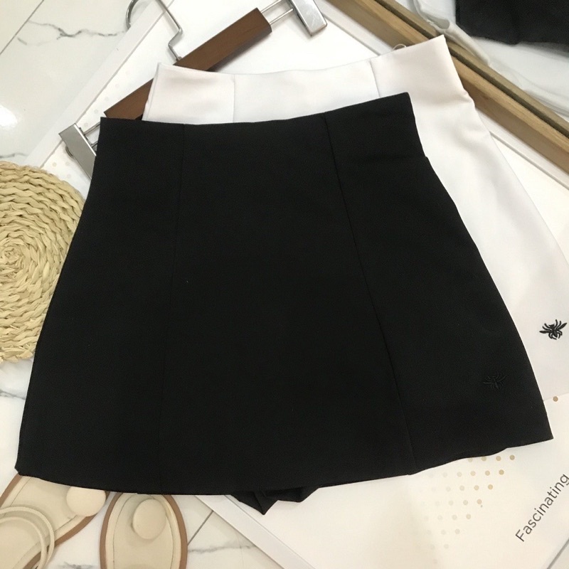 Chân Váy Nữ Dáng Chữ A Thêu Con Ong Cạp Lưng Cao Xòe Phồng Có Bigszie Chất Kaki Dày Dặn Co Dãn Nhẹ