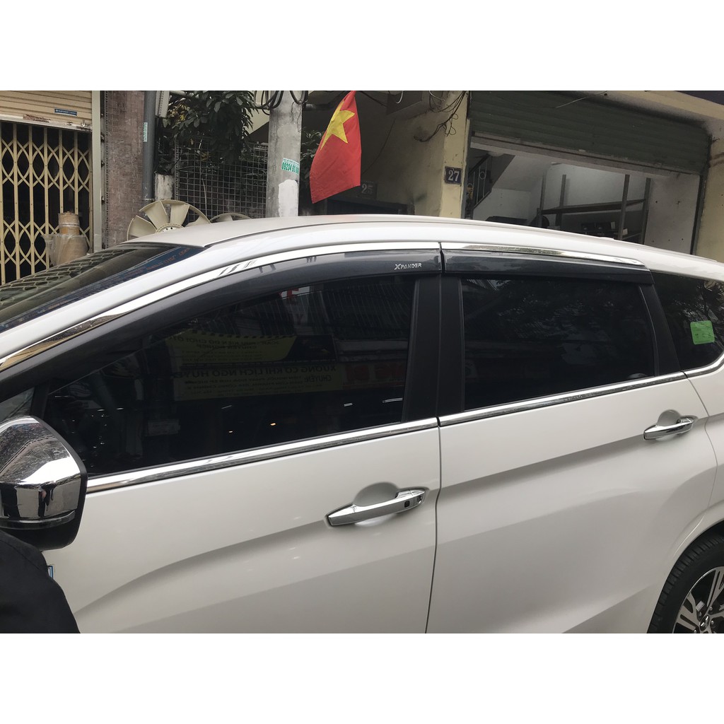 [Mã LIFEAU5SALE giảm 20k đơn 50k] Vè Che Mưa Chỉ Inox Xe Mitsubishi Xpander, CROSS 2018- 2021 cao cấp nhất thị trường