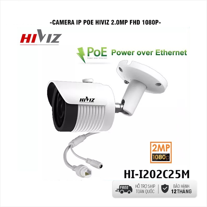 Camera IP POE HIVIZ 2.0MPX HI-I202S30DM | HI-I202C25M | HI-I212C20P - Sản phẩm chính hãng Mai hoàng