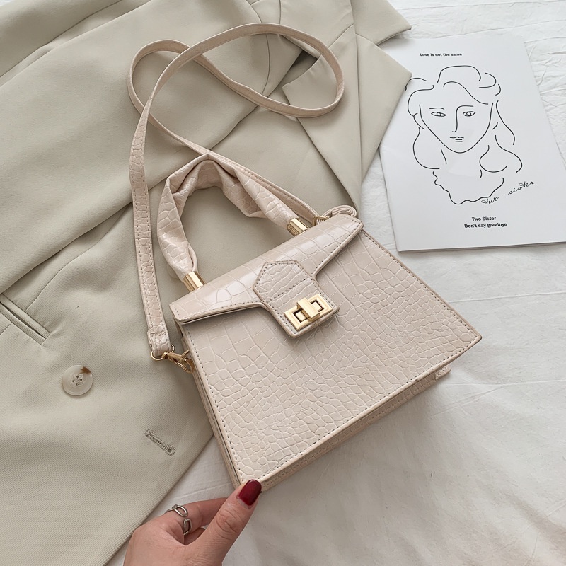 IELGY Túi Xách Dáng Vuông Kiểu Retro Trẻ Trung Sành Điệu Cho Nữ