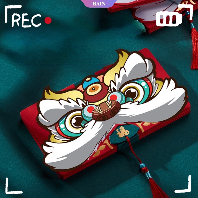 Bao Lì Xì Năm Mới 6 / 10 Thẻ Hình Chú Hổ Sáng Tạo