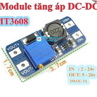 Module tăng áp DC-DC MT3608 max 28V 2A