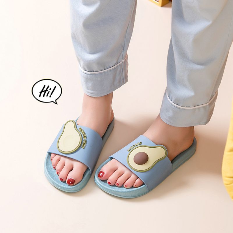 Youyo Dép Kẹp Đi Biển Chống Trượt Sáng Mùa Hè Hình Trái Bơ Dễ Thương Cho Cặp