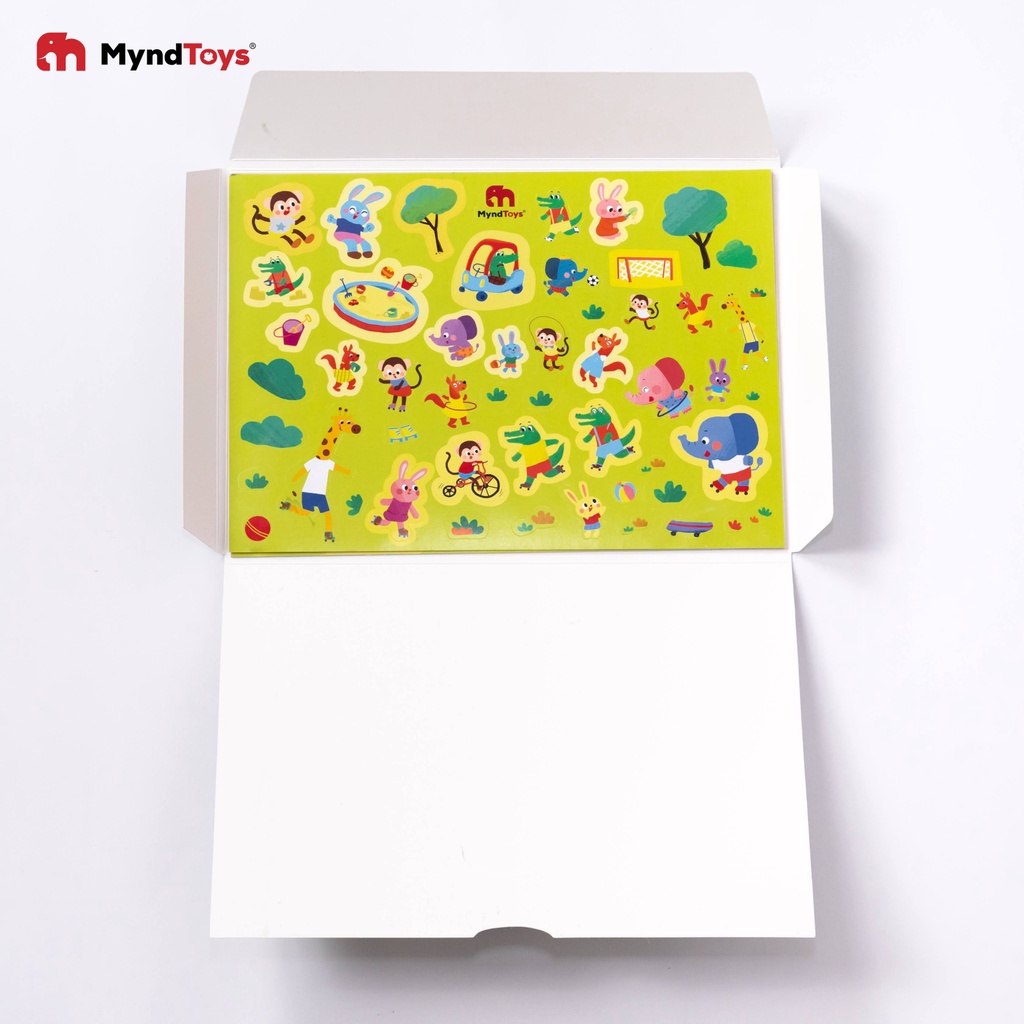 Bộ Tranh Dán Xe và Phố Phường Thành Phố Metro City - Gồm 3 Tranh Nền và 150 Stickers - MyndToys