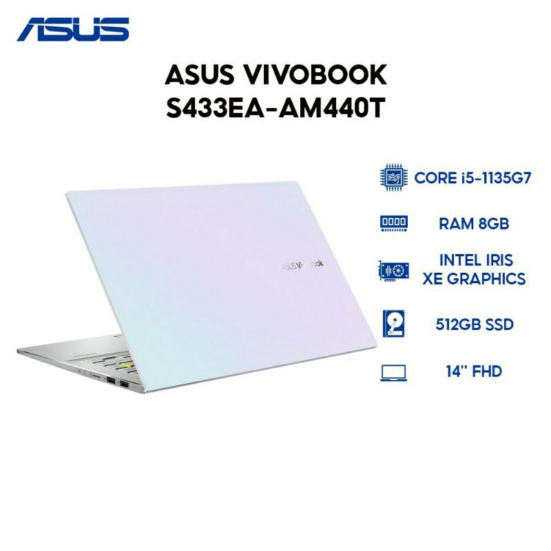 LAPTOP ASUS VIVOBOOK I5 RAM 8GB SSD 512GB 14"