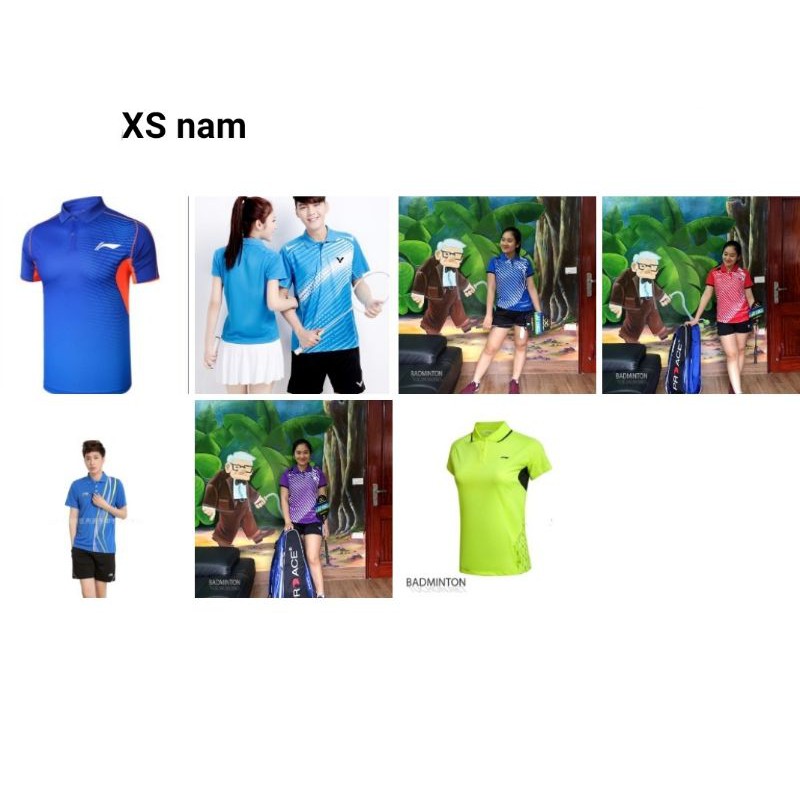 Áo cầu lông nam size Xs