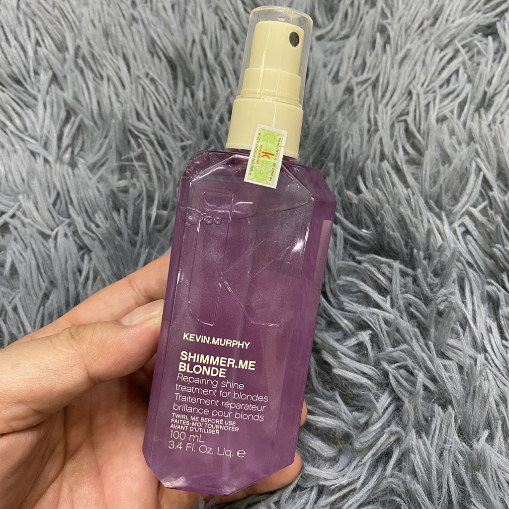 Xịt dưỡng bóng KEVIN.MURPHY SHIMMER.SHINE 100ml dành cho tóc nhuộm khói , xám , than chì,tẩy trắng tông lạnh