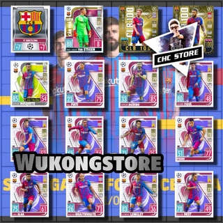 Lẻ thẻ cầu thủ Barcelona match attax Barca 2021/22 size poca