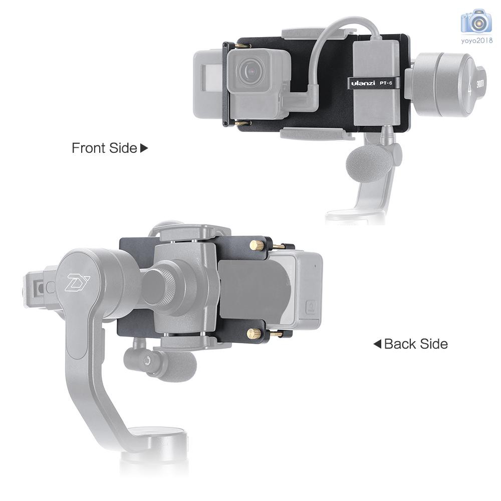 Đế Đỡ Máy Ảnh Và Micro Mini Pt-6 Cho Gopro Hero 7 6 5 Dji Moza Mini S Zhiyun Smooth