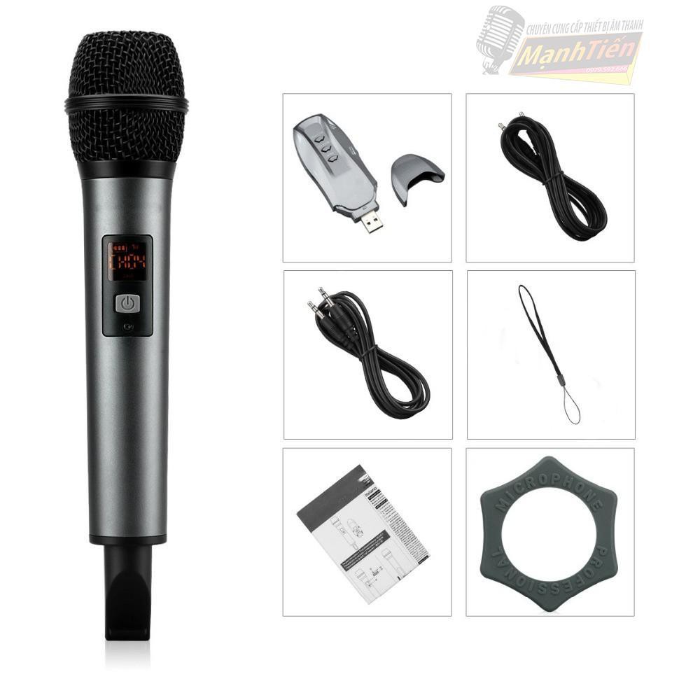 Micro karaoke ô tô đa năng bluetooth cao cấp BX7 cân mọi loa tivi, vi tính, harman kardon, loa kéo, loa ô tô bảo bh 12th