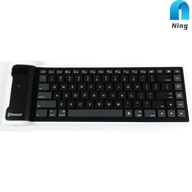 Bàn Phím Bluetooth Không Dây Bằng Silicon Mềm Có Thể Gập Lại Tương Thích Với Ios Android