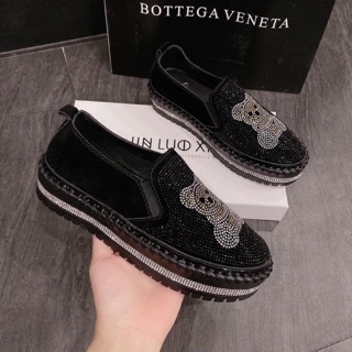 Giày lười slipon đá đế bánh mì xinh xắn cá tính