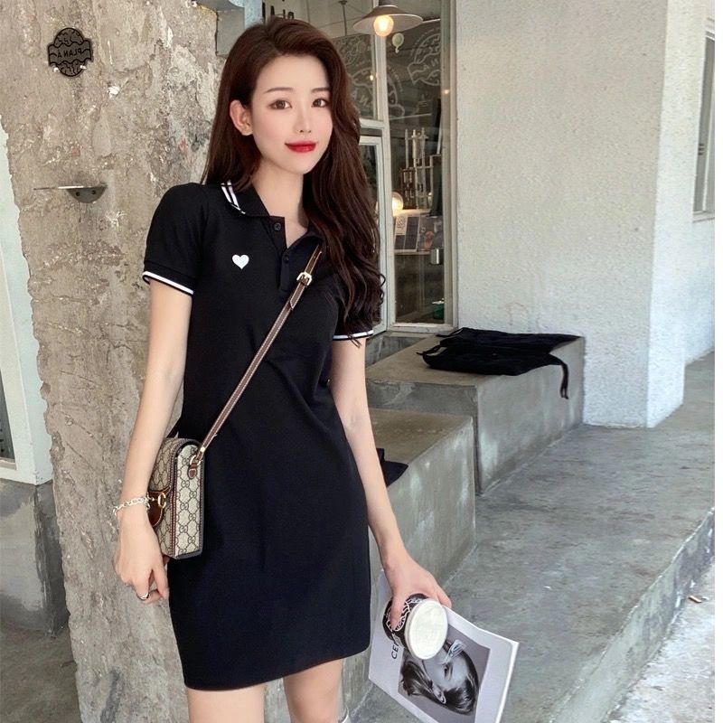 Jiashucheng Đầm Thun Thể Thao Dáng Hẹp Eo Hẹp Phong Cách Preppy Thời Trang Xuân Hè Kiểu Mới Cho Nữ