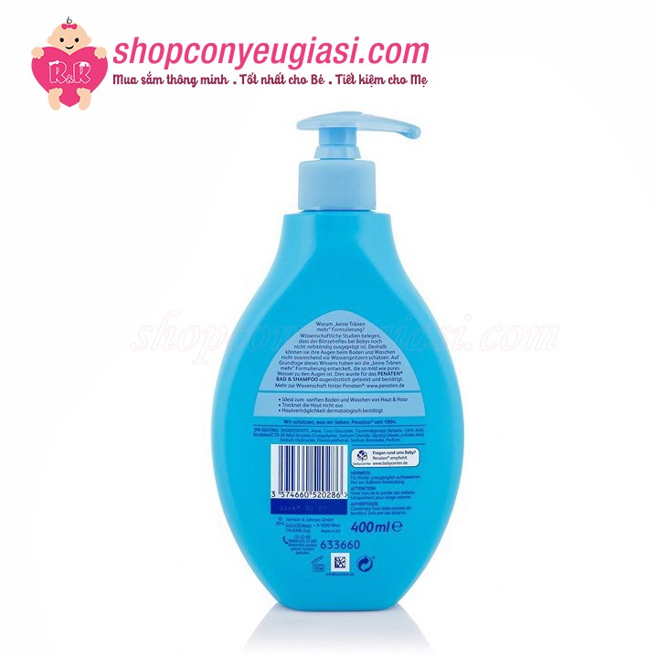 Sữa Tắm Gội Chống Cảm Cho Bé Penaten 400ml - Đức