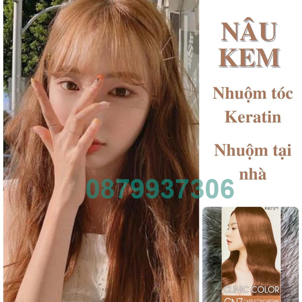 [NEW] Thuốc nhuộm tóc NÂU KEM Clinic Color Blue Black | Thuốc nhuộm tóc tại nhà màu Cappuccino Brown