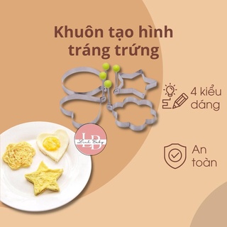 Khuôn tạo hình tráng trứng bánh ngọt 4 kiểu dáng