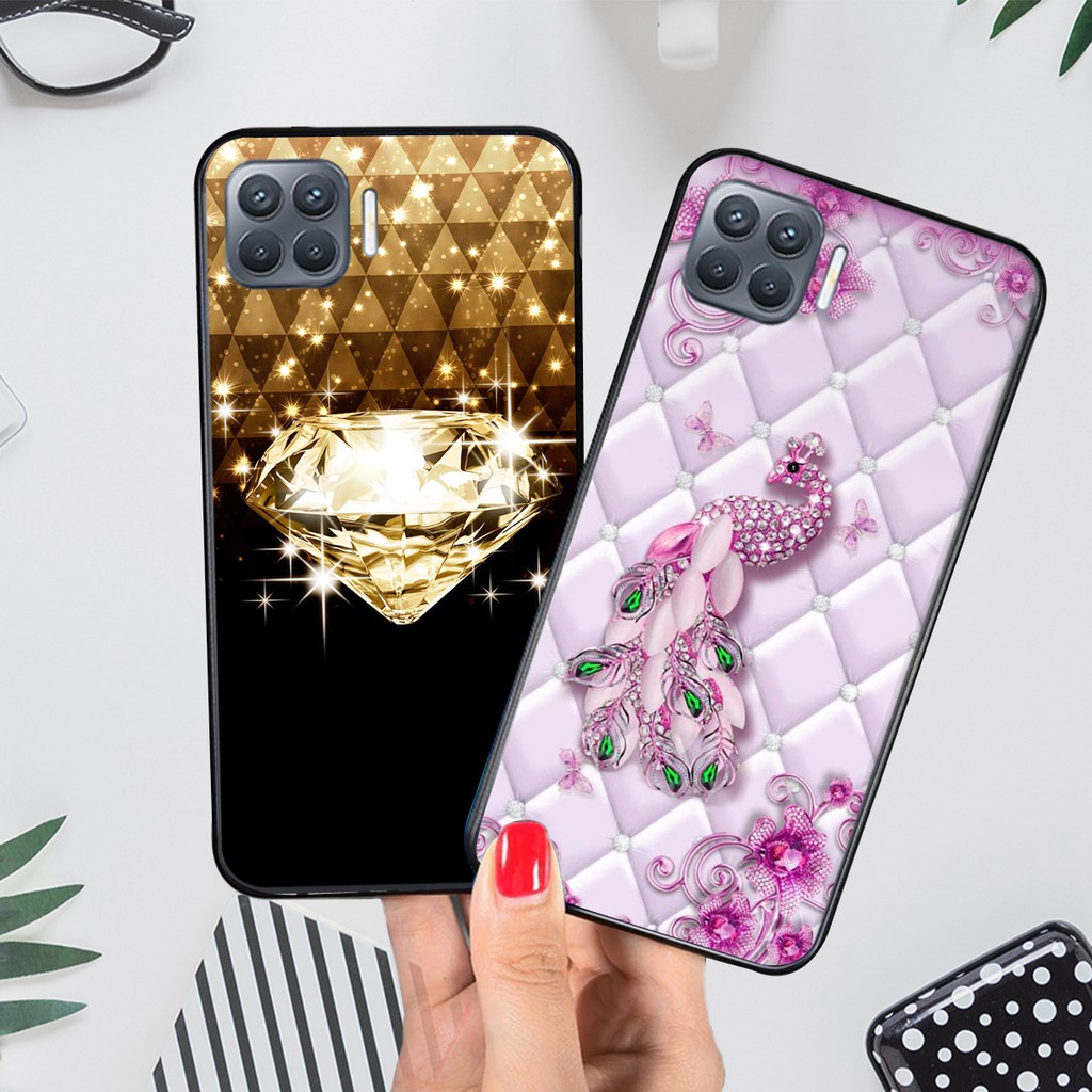 Ốp lưng điện thoại mặt kính cường lực giả đá Oppo A93 Ốp điện thoại cao cấp Shop,viet9