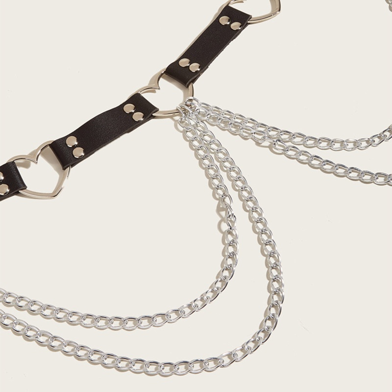 Thắt Lưng Dây Xích Tròn Bằng Hợp Kim Phong Cách Hip Hop Cá Tính Cho Thanh Thiếu Niên