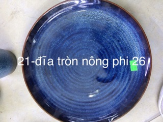 Đĩa tròn men hoả biến các cỡ lớn