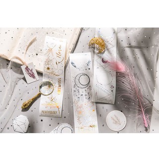 Băng dính washi tape chủ đề giấc mơ trắng WA002