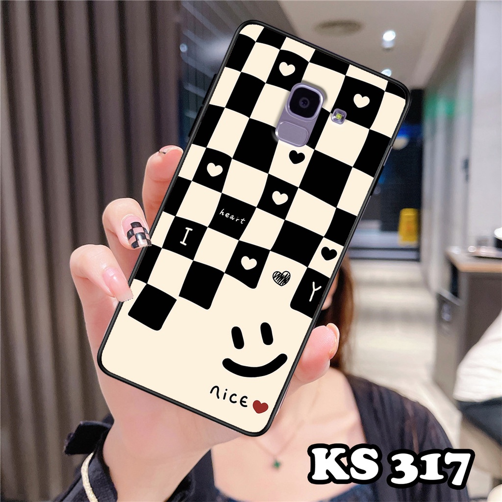 Ốp lưng Samsung A6 2018 - Samsung A6 Plus - Ốp Samsung in hình họa tiết caro - Chất liệu TPU siêu bền, sang trọng