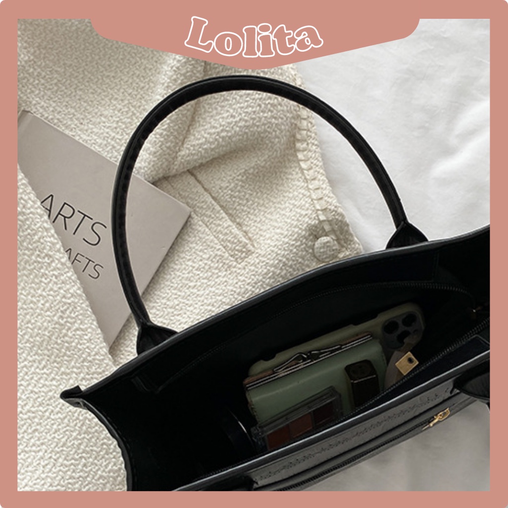 Túi xách nữ công sở da rắn cỡ đeo chéo LOLITA