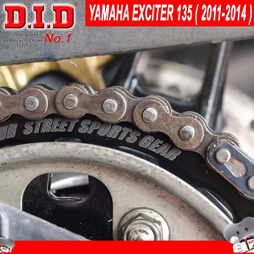 Nhông sên dĩa Exciter 135 2011 - Sên đen 10ly DID HDS - Thái Lan