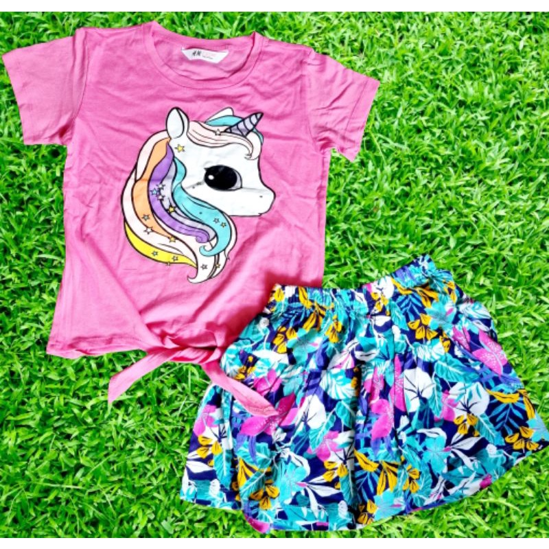 Bộ áo kèm chân váy bé gái H.M size đại 18-45kg