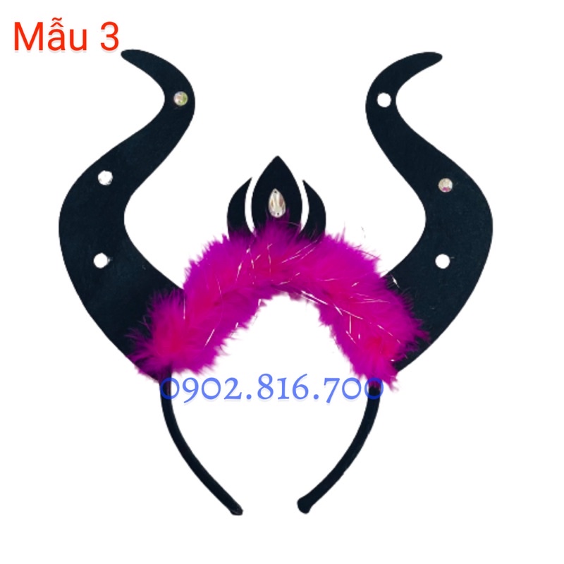 Cài nón - cài sừng - cài hoá trang phù thuỷ HALLOWEEN cho bé gái