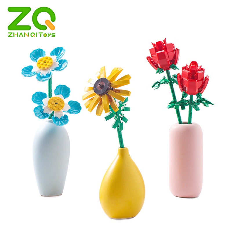 Đồ chơi xếp hình hoa ZHAN QI TOYS DIY sáng tạo vui nhộn dành cho nữ