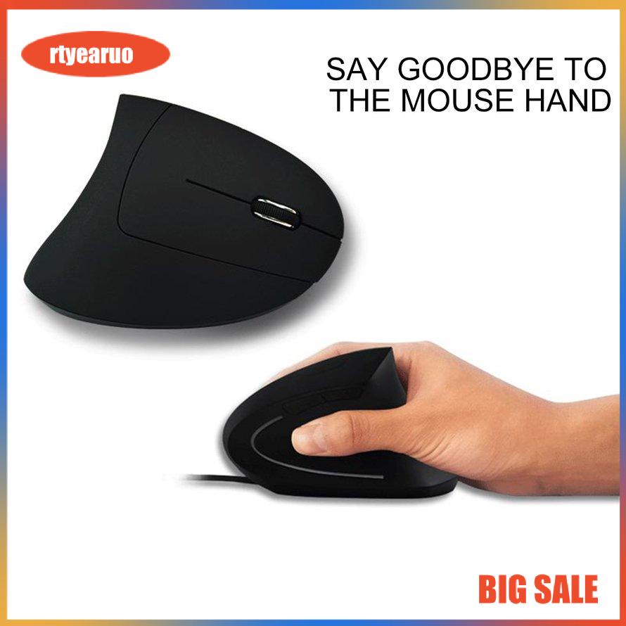 Chuột dọc không dây 2.4G công thái học 6 nút Chuột chơi game 1600DPI quang học